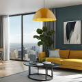 Lampa wisząca FARO OCHRA nad stół w kolorze żółtym, gwint E27 10264 TK Lighting