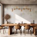 Lampa wisząca na belce z bursztynowymi kloszami ze szkła ESTERA 4340 TK Lighting