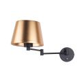 Kinkiet ścienny na ruchomym wysięgniku GLORY z włącznikiem złoty klosz 6482 TK Lighting