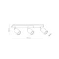 Nowoczesna, 3-punktowa lampa sufitowa z regulowanymi spotami do korytarza, minimalistyczny styl, drewniany detal COVER WOOD 4675 3xGU10 TK Lighting