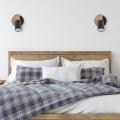Pojedynczy, czarny regulowany spot sufitowy z dodatkiem drewna, do kuchni COVER WOOD 4673 1xGU10 TK Lighting