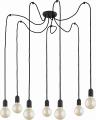 Lampa wisząca z długimi przewodami typu "pająk" do loftowych wnętrz 7xE27 QUALLE - 2363