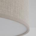 Lampa sufitowa NICOLA BROWN do salonu, lniany klosz w stylu boho, gwint E27 - 10199