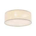 Lampa sufitowa NICOLA BROWN do salonu, lniany klosz w stylu boho, gwint E27 - 10199