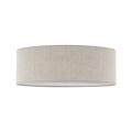 Lampa sufitowa NICOLA BROWN do salonu, lniany klosz w stylu boho, gwint E27 - 10199