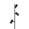 Lampa podłogowa czarna z 3 reflektorkami i osobnymi włącznikami TOP 16064 TK Lighting