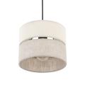 Lampa wisząca z niedużym Ø20cm abażurem do wnętrz w stylu scandic-eco ECO 5770 1xE27 TK Lighting