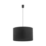 Czarna lampa wisząca z abażurem Ø50cm do salonu, jadalni RONDO BLACK 3xE27 - 3465