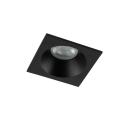 Oczko wpuszczane kwadratowe łazienkowe PRISMA czarne na GU10 10581 TK Lighting
