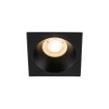 Oczko wpuszczane kwadratowe łazienkowe PRISMA czarne na GU10 10581 TK Lighting