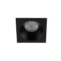Oczko wpuszczane kwadratowe łazienkowe PRISMA czarne na GU10 10581 TK Lighting