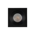 Oczko wpuszczane kwadratowe łazienkowe PRISMA czarne na GU10 10581 TK Lighting