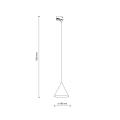 Lampa wisząca czarna stożkowy klosz system 1 fazowy TRACER CONO 10650 TK Lighting