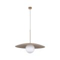 Nowoczesna lampa wisząca do salonu SLATE GLASS w kolorze sabia 10910 TK Lighting