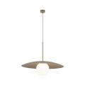 Nowoczesna lampa wisząca do salonu SLATE GLASS w kolorze sabia 10910 TK Lighting