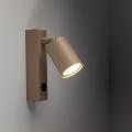Kinkiet ścienny TOP z ruchomym reflektorkiem i włącznikiem do sypialni beż 10747 TK Lighting