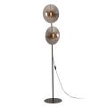 Nowoczesna lampa podłogowa LUNAR WOOD z szklanymi kloszami do salonu 2xG9 16135 TK Lighting