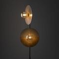 Nowoczesna lampa podłogowa LUNAR WOOD z szklanymi kloszami do salonu 2xG9 16135 TK Lighting