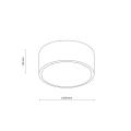 Plafon sufitowy Ø30cm biały LIVO do eleganckiego salonu 2xE27 10983 TK Lighting