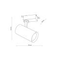 Reflektorek do systemu szynowego jedno fazowego TRACER czarny GU10 10971 TK Lighting