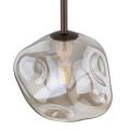 Zwis lampa wisząca LAVA z nieregularnym szklanym kloszem do sypialni, G9 11025 TK Lighting