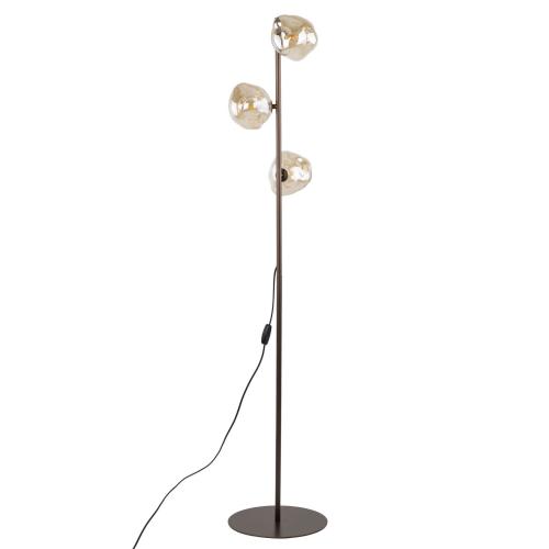 Lampa podłogowa LAVA do salonu, szklane klosze włącznik na kablu 3xG9 16150 TK Lighting
