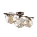 Potrójna lampa sufitowa LAVA, szklane klosze na listwie, 3xG9 - 11035