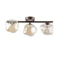 Potrójna lampa sufitowa LAVA, szklane klosze na listwie, 3xG9 - 11035