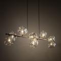 Lampa wisząca LAVA BROWN 9xG9 – eleganckie oświetlenie z kloszami ze szkła  11037 TK Lighting