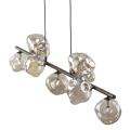 Lampa wisząca LAVA BROWN 9xG9 – eleganckie oświetlenie z kloszami ze szkła  11037 TK Lighting