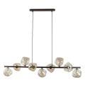 Lampa wisząca LAVA BROWN 9xG9 – eleganckie oświetlenie z kloszami ze szkła  11037 TK Lighting