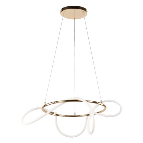 Lampa wisząca LED BLATON LED 4000K – nowoczesna oprawa sufitowa, złoty ring do salonu i jadalni  6775 TK Lighting