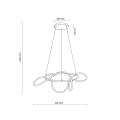 Lampa wisząca LED BLATON LED 4000K – nowoczesna oprawa sufitowa, złoty ring do salonu i jadalni  6775 TK Lighting