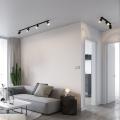 Stylowa listwa sufitowa podtynkowa AMIS czarna z 4 ruchomymi reflektorkami na GU10 10809 TK Lighting