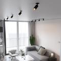 Stylowa listwa sufitowa podtynkowa AMIS czarna z 4 ruchomymi reflektorkami na GU10 10809 TK Lighting