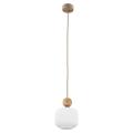 Lampa wisząca BALLO z ryfowanym szklanym kloszem w stylu GLAMOUR na E14 11049 TK Lighting