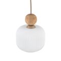 Lampa wisząca BALLO z ryfowanym szklanym kloszem w stylu GLAMOUR na E14 11049 TK Lighting