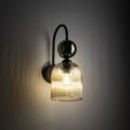 Ozdobny kinkiet SOPHIA GREEN z szklanym kloszem na E14 do sypialni 11143 TK Lighting