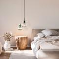 Lampa wisząca SOPHIA GREEN COGNAC do wnętrz glamour, szklany klosz 11145 TK Lighting