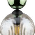 Lampa wisząca SOPHIA GREEN COGNAC do wnętrz glamour, szklany klosz 11145 TK Lighting
