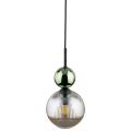 Lampa wisząca SOPHIA GREEN COGNAC do wnętrz glamour, szklany klosz 11145 TK Lighting