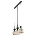 Szklane klosze w lampie wiszącej SOPHIA GREEN do jadalni 3xE14  11147 TK Lighting