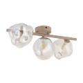 Lampa sufitowa SABIA LAVA z trzema szklanymi kloszami w stylu glamour 3xG9 do salonu - 11105