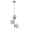 Lampa wisząca SABIA LAVA pionowa z trzema szklanymi kloszami nad stolik kawowy 3xG9 11107 TK Lighting