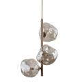 Lampa wisząca SABIA LAVA pionowa z trzema szklanymi kloszami nad stolik kawowy 3xG9 11107 TK Lighting