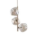 Lampa wisząca SABIA LAVA pionowa z trzema szklanymi kloszami nad stolik kawowy 3xG9 11107 TK Lighting