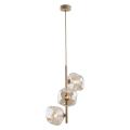 Lampa wisząca SABIA LAVA pionowa z trzema szklanymi kloszami nad stolik kawowy 3xG9 11107 TK Lighting