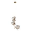 Lampa wisząca SABIA LAVA pionowa z trzema szklanymi kloszami nad stolik kawowy 3xG9 11107 TK Lighting