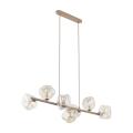 Stylowa lampa wisząca SABIA LAVA z siedmioma szklanymi kloszami na G9 11109 TK Lighting