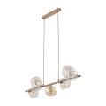 Stylowa lampa wisząca SABIA LAVA z siedmioma szklanymi kloszami na G9 11109 TK Lighting